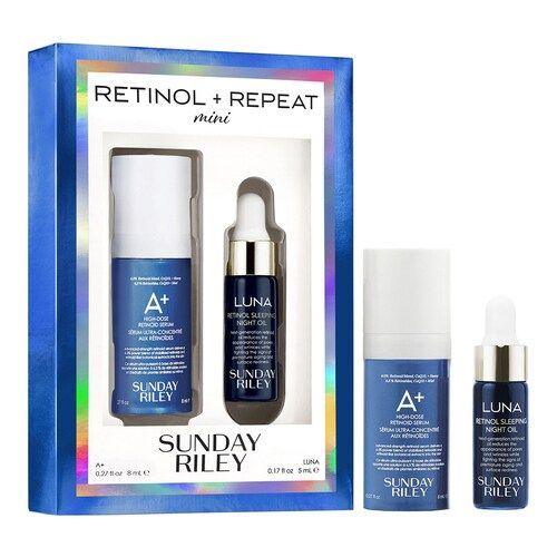 SUNDAY RILEY - Retinol + Repeat Mini - Sada péče o pleť