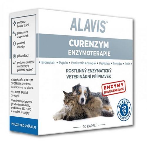 ALAVIS Curenzym Enzymoterapie a.u.v. 20 kapslí