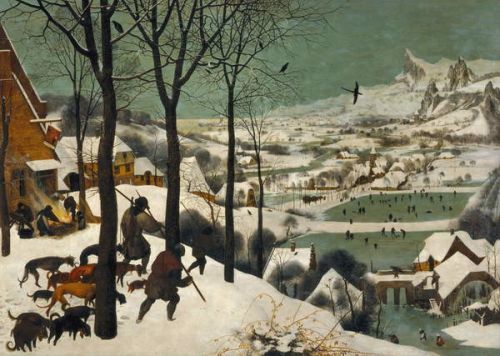 Pieter the Elder Bruegel Obraz, Reprodukce - Hunters in the Snow (Winter), 1565, Pieter the Elder Bruegel