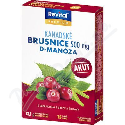 Revital Kanadské brusinky Akut 500 mg cps.15