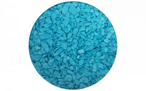 Cukrářské zdobení Šupiny z polevy modré - azurové 1 kg -