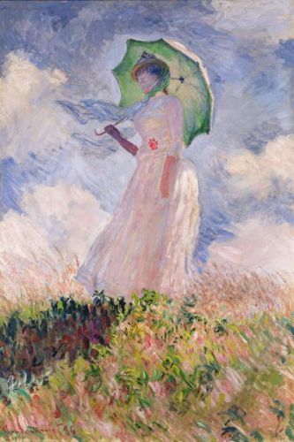 Claude Monet Obraz, Reprodukce - Woman with Parasol turned to the Left, 1886, Claude Monet