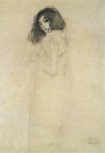 Gustav Klimt Obraz, Reprodukce - Portrait of a young woman, 1896-97, Gustav Klimt