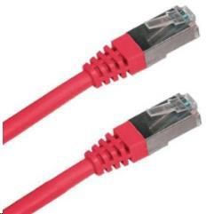 LYNX CS Patch kabel Cat6A, S-FTP - 3m, červený (PK-SFTP6A-030-RED)