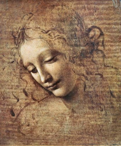 Leonardo da Vinci Obraz, Reprodukce - Head of a Young Woman with Tousled Hair or, Leda, Leonardo da Vinci