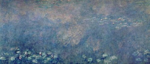 Claude Monet Obraz, Reprodukce - Waterlilies: Two Weeping Willows, centre left section, c.1915-26 (oil on canvas), Claude Monet