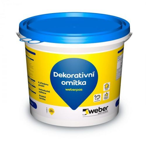 Omítka dekorativní weberpas marmolit jemnozrnný barva G02 20 kg