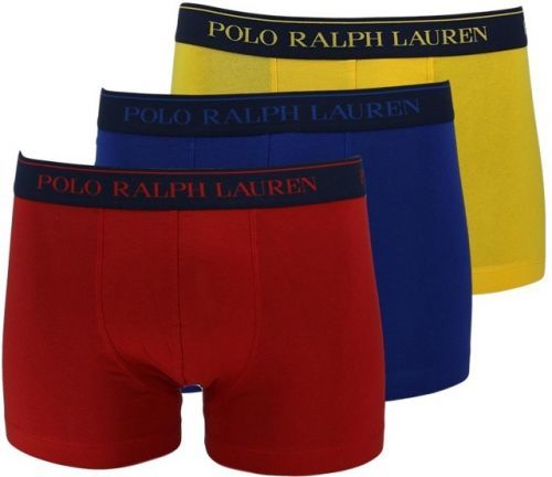 Boxerky 3 psc 714662050040 žlutočervenomodrá - Ralph Lauren - M - modrá,žlutá,červená