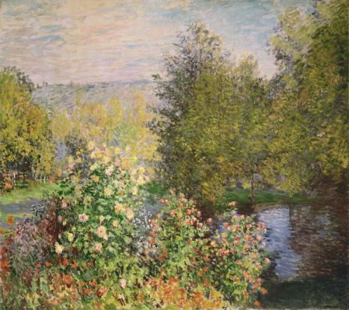 Claude Monet Obraz, Reprodukce - A Corner of the Garden at Montgeron, 1876-7, Claude Monet