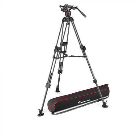 Manfrotto Nitrotech 608 + 645 Fast Twin Leg karbonový