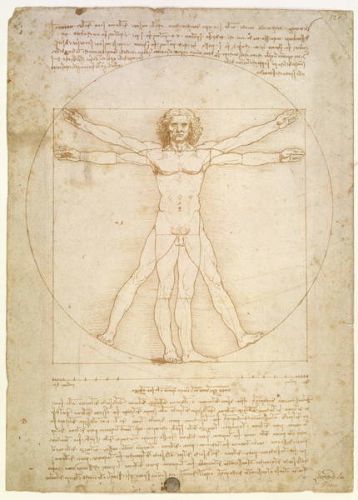 Leonardo da Vinci Obraz, Reprodukce - The Proportions of the human figure (after Vitruvius), c.1492, Leonardo da Vinci