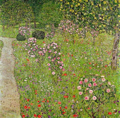 Gustav Klimt Obraz, Reprodukce - Orchard with roses, Gustav Klimt