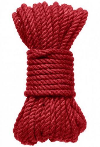 Doc Johnson Červené konopné lano Hogtied Bind & Tie 30 ft - 9 m