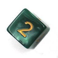 Chessex Šestistěnná kostka (K6) číselná - perleťová