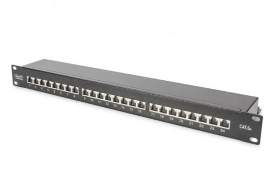 DIGITUS Professional CAT 6A, Class EA Patch Panel, shielded, DN-91624S-EA-B