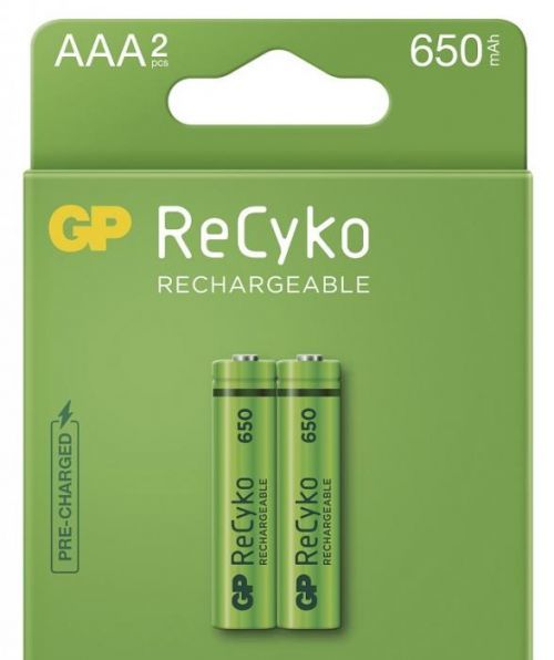 Gp nabíjecí baterie Recyko 650 Aaa (HR03), 2 ks
