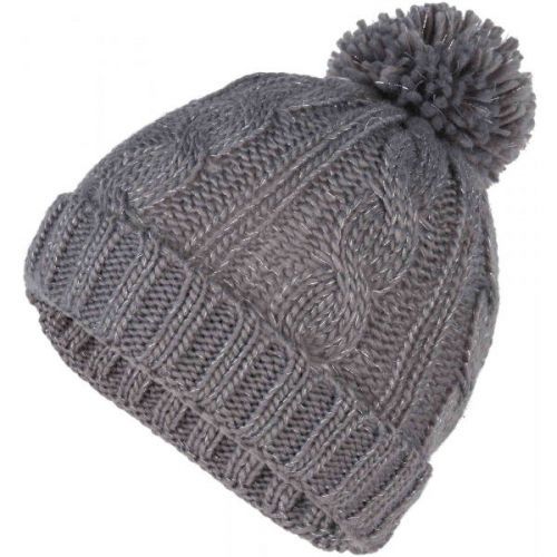 Lewro CHIA šedá 8-11 - Dívčí pletená čepice