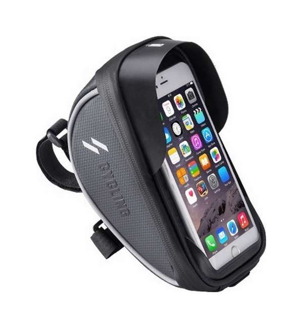 Pouzdro CYCLING pro mobilní telefon na řídítka kola černé XL 50959
