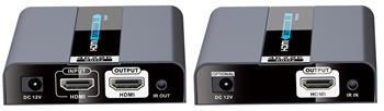 PremiumCord 4Kx2K@60Hz HDMI2.0 extender na 50m přes jeden kabel Cat6/6a/7 s lokálním HDMI výstupem