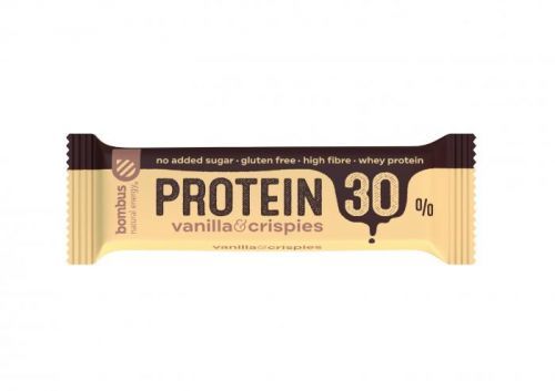 Bombus Tyčinka 30 % protein Vanilla & Crispies 50 g