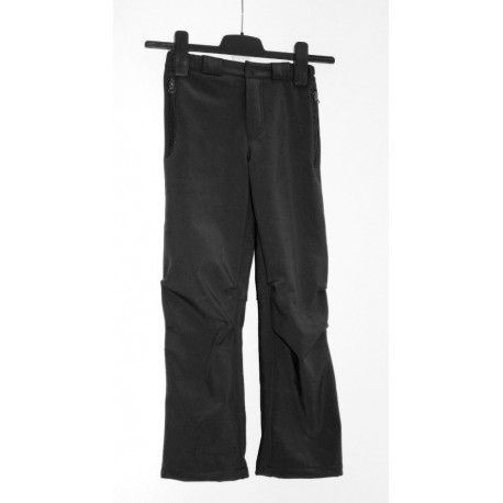 Alpisport Peak Junior černá dětské nepromokavé softshellové kalhoty 20 000 mm 164