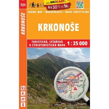 SHOCart 721 Krkonoše 1:25 000 turistická, cykloturistická, lyžařská mapa