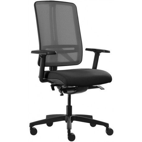 RIM Kancelářská židle FLEXI FX 1104.083 HODNOTY čalounění Rim PHOENIX 599 - černá látka Barva síťoviny Rim K+R - 482 černá síťovina