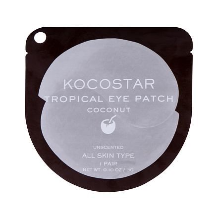 Kocostar Eye Mask Tropical Eye Patch maska na oční okolí 1 pár 3 g odstín Coconut pro ženy