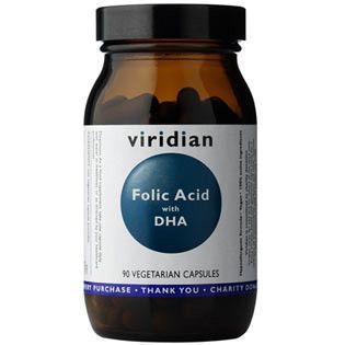 VIRIDIAN nutrition Folic Acid with DHA  90 kapslí