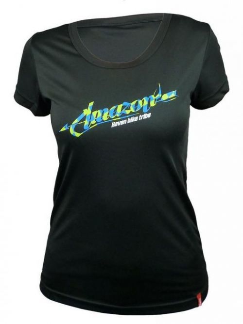 Tričko s krátkým rukávem Haven Amazon - černé-zelené, XL