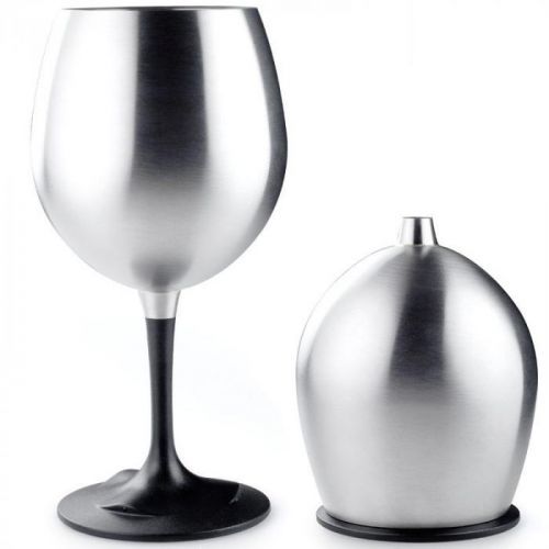 GSI Outdoors Glacier Stainless Nesting Red Wine Glass