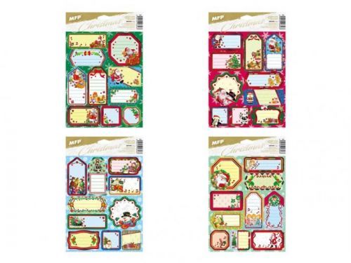 MFP 8885995 samolepky na dárky vánoční červené 200x300mm/10ks