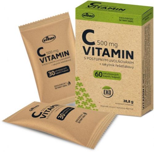 VITAR Vitamin C 500mg + Rakytník EKO 60 kapslí