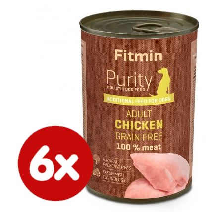 Fitmin Dog Purity tin chicken with liver 6x400 g