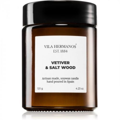 Vila Hermanos Apothecary Vetiver & Salt Wood vonná svíčka 120 g