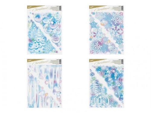 MFP 8886000 okenní fólie vánoce glitr VA020 30x42cm