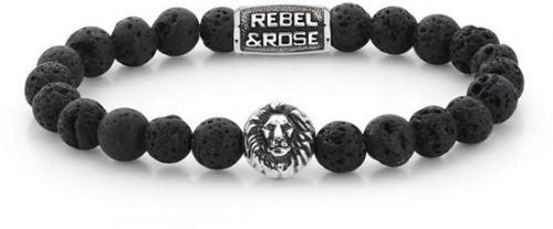 Rebel&Rose Korálkový náramek Black Moon RR-8L021-S 21 cm - XL