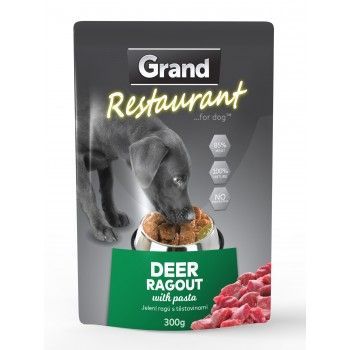 GRAND RESTAURANT kapsička Deluxe pro psy 100% jelení ragú 300g