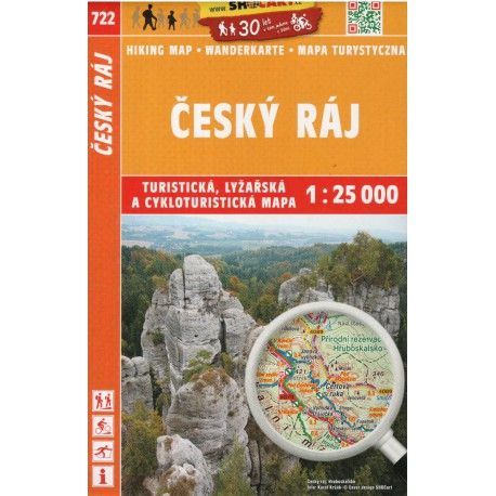 SHOCart 722 Český ráj 1:25 000 turistická, cykloturistická, lyžařská mapa