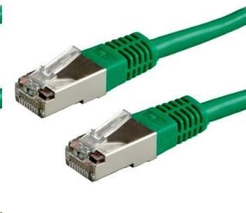 LYNX CS Patch kabel Cat6A, S-FTP - 5m, zelený (PK-SFTP6A-050-GREEN)