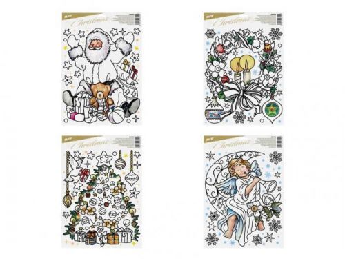 MFP 8885998 okenní fólie vánoce vybarvovací WDPX-602 30x42cm