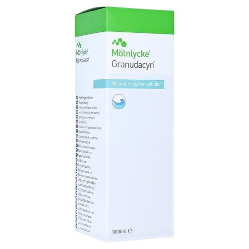 GRANUDACYN WOUND IRRIGATION SOLUTION 1000 ML, ČISTÍCÍ A OPLACHOVÝ ROZTOK NA RÁNY
