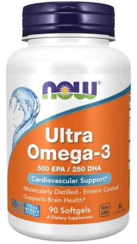 NOW® Foods NOW Ultra omega-3. 90 softgelových kapslí