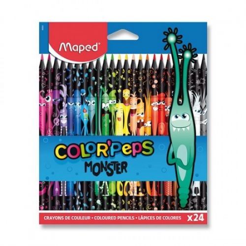 Pastelky Maped Color'Peps Monster - bezdřevé 24 ks 0086/9862624