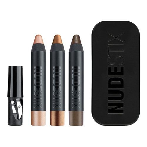 NUDESTIX - Nude Metallics For Eyes - Set tužek na oči