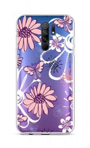 Kryt TopQ Xiaomi Redmi 9 silikon Flowers 50982