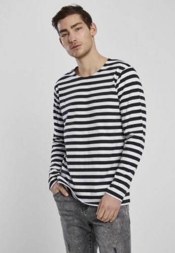 Regular Stripe LS - white/black 3XL