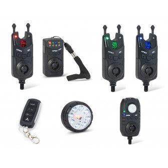 Anaconda sada 3 hlásičů s příposlechem, čidlem pohybu, světlem a dálkovým ovládáním Vipex RS profi set (červená, zelená, modrá)-