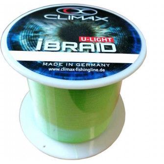 Pletená šňůra Climax iBraid U-Light neon-zelená 3000m 0,10mm