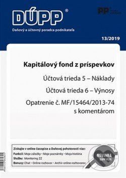 DUPP 13/2019 Kapitálový fond z príspevkov - Poradca podnikateľa